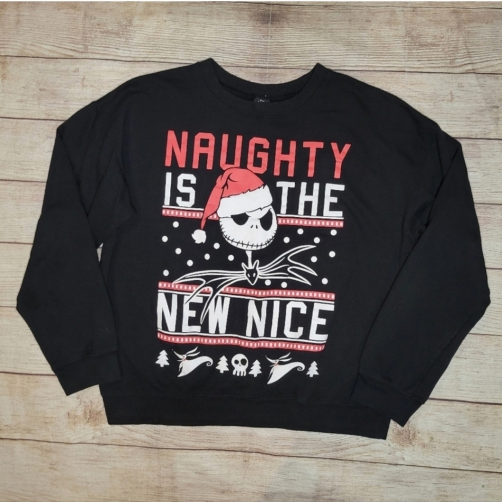 Disney Nightmare Before Christmas Jack Skellington ugly Christmas sweatshirt